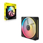 CORSAIR iCUE LINK LX140-R RGB 140mm PWM Reverse Single 140mm Fan Expansion Kit - Black