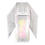 CORSAIR iCUE LINK 5000T LX White Tempered Glass ARGB Mid-Tower ATX PC Case