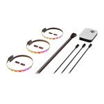 HYTE LS10 qRGB 330mm Light Strips 3PK Black & Nexus NP50 Control Hub Bundle
