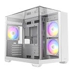 Antec CX600M Trio ARGB Mini Tower microATX Tempered Glass White PC Gaming Case