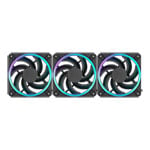 Fractal Design Momentum 12 RGB 120mm Fractal-Connect PWM Cooling Fan Black (3-Pack)
