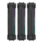 Fractal Design Momentum 12 RGB 120mm Fractal-Connect PWM Cooling Fan Black (3-Pack)