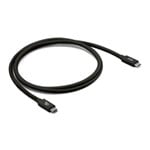 Club3D 1.2m Black 80Gbps Certified USB Type-C to USB Type-C Cable