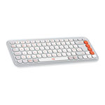 Logitech POP Icon Keys Wireless Mini Keyboard UK English - Off White/Orange