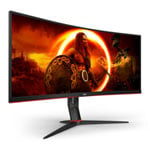Open Box AOC CU34G2XP/BK 34" WQHD 180Hz Curved Freesync Premium Gaming Monitor