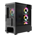 CiT Bolt Tempered Glass Black MicroATX Gaming Case