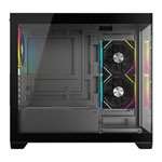 CiT Mercury Black Tempered Glass MicroATX Case