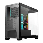 CiT Mercury Black Tempered Glass MicroATX Case