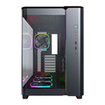 Open Box Montech KING 95 PRO Black Mid Tower Dual Chamber Case with 6 ARGB Fans and 10 Port ARGB Hub