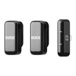 (Open Box) Rode Wireless Micro Ultra-Compact Wireless Microphone, Lightning (Black)