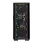 Open Box Montech SKY TWO GX Black Mid Tower Case Tempered Glass with Triple Premium ARGB 140mm Fans