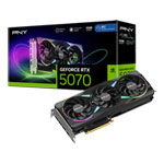 PNY NVIDIA GeForce RTX 5070 12GB ARGB Overclocked Triple Fan Blackwell Graphics Card