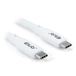 Club3D 2m White USB Type-C to USB Type-C Cable