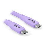 Club3D 2m Purple USB Type-C to USB Type-C Cable