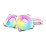 ASUS TUF Gaming TR120 ARGB Reverse Triple Pack White Static Pressure Case Fans