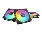 Asus TUF Gaming TR120 ARGB Reverse Triple Pack Black Static Pressure Case Fans