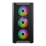 Montech XR WOOD Black Mid Tower PC Case with 4x ARGB Fans