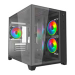 Vida Akira V2 Black Tempered Glass Micro-ATX PC Gaming Case