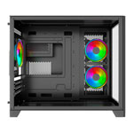 Vida Akira V2 Black Tempered Glass Micro-ATX PC Gaming Case