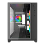 Vida Akira V2 Black Tempered Glass Micro-ATX PC Gaming Case