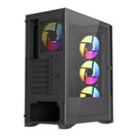 VIDA Typhoon Black Tempered Glass ATX PC Gaming Case