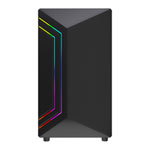 VIDA Apollo M Black Tempered Glass Micro-ATX PC Gaming Case