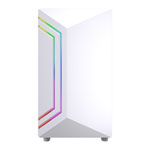VIDA Apollo M White Tempered Glass Micro-ATX PC Gaming Case