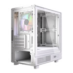 VIDA Apollo M White Tempered Glass Micro-ATX PC Gaming Case