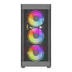 VIDA Zephyr V2 Black Tempered Glass Micro-ATX PC Gaming Case