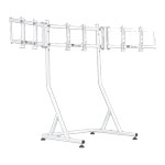 Thermaltake Triple Monitor Stand for Racing Simulator White