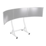 Thermaltake Triple Monitor Stand for Racing Simulator White
