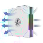 Lian Li UNI TL Wireless Reverse Blade 120mm ARGB PWM Fan White