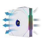 Lian Li UNI TL LCD Wireless Reverse Blade 120mm ARGB PWM Fan White