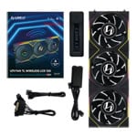 Lian Li UNI TL LCD Wireless Reverse Blade 120mm ARGB PWM Fan Black 3 Pack with L-Wireless Hub