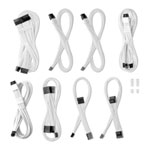 CableMod C-Series Pro ModMesh Sleeved 12V-2x6 12VHPWR Cable Kit White for Corsair Type 4