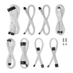 CableMod C-Series Pro ModMesh Sleeved 12V-2x6 12VHPWR Cable Kit White for Corsair Type 5