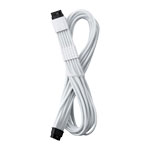 CableMod Pro Universal White ModMesh Sleeved 12V-2x6 12VHPWR StealthSense Direct PCIe Cable
