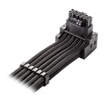 CableMod Pro Universal Black Sleeved 12V-2x6 12VHPWR 90 Degree Direct PCI-e Cable - Variant B
