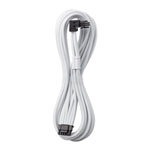 CableMod Pro Universal White Sleeved 12V-2x6 12VHPWR 90 Degree Direct PCI-e Cable - Variant B