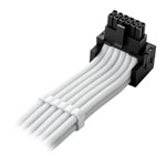 CableMod Pro Universal White Sleeved 12V-2x6 12VHPWR 90 Degree Direct PCI-e Cable - Variant B