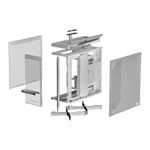 TRYX LUCA L70 White Mid-Tower Tempered Glass E-ATX PC Gaming Case