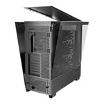 Refurbished Antec Flux PRO Full Tower Tempered Glass Black/Wood PC Gaming Case