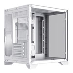 Refurbished GameMax Mini Infinity Tempered Glass White Micro-ATX PC Gaming Case