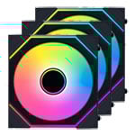 Lian Li UNI FAN SL Infinity Wireless Reverse Blade 120mm ARGB PWM Fan Black Triple Pack
