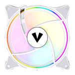 Vida Infinity01 Reverse Blade ARGB White Single 120mm PWM Fan