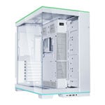 Open Box Lian Li O11 Dynamic EVO RGB White Dual Chamber Mid Tower Tempered Glass Reversible PC Case