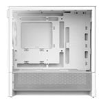 NZXT H3 Flow Tempered Glass White Micro-ATX PC Gaming Case