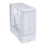 Refurbished Lian Li LANCOOL 207 White Mid Tower Compact Tempered Glass PC Gaming Case