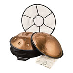 Meinl - Sensory Handpan, Stainless Steel, Bb2 Amara, 9 Notes, 432 Hz, Vintage Copper, HPSTL93CU