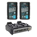 IDX 2x DUO-C150P + VL-2000S Battery Bundle